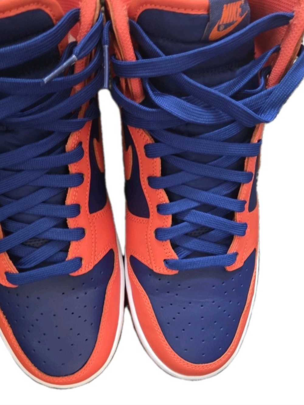 Nike Dunk High New York Knicks Orange/Royal Blue Men Size 10.5 DD1399-800 - Picture 6 of 16